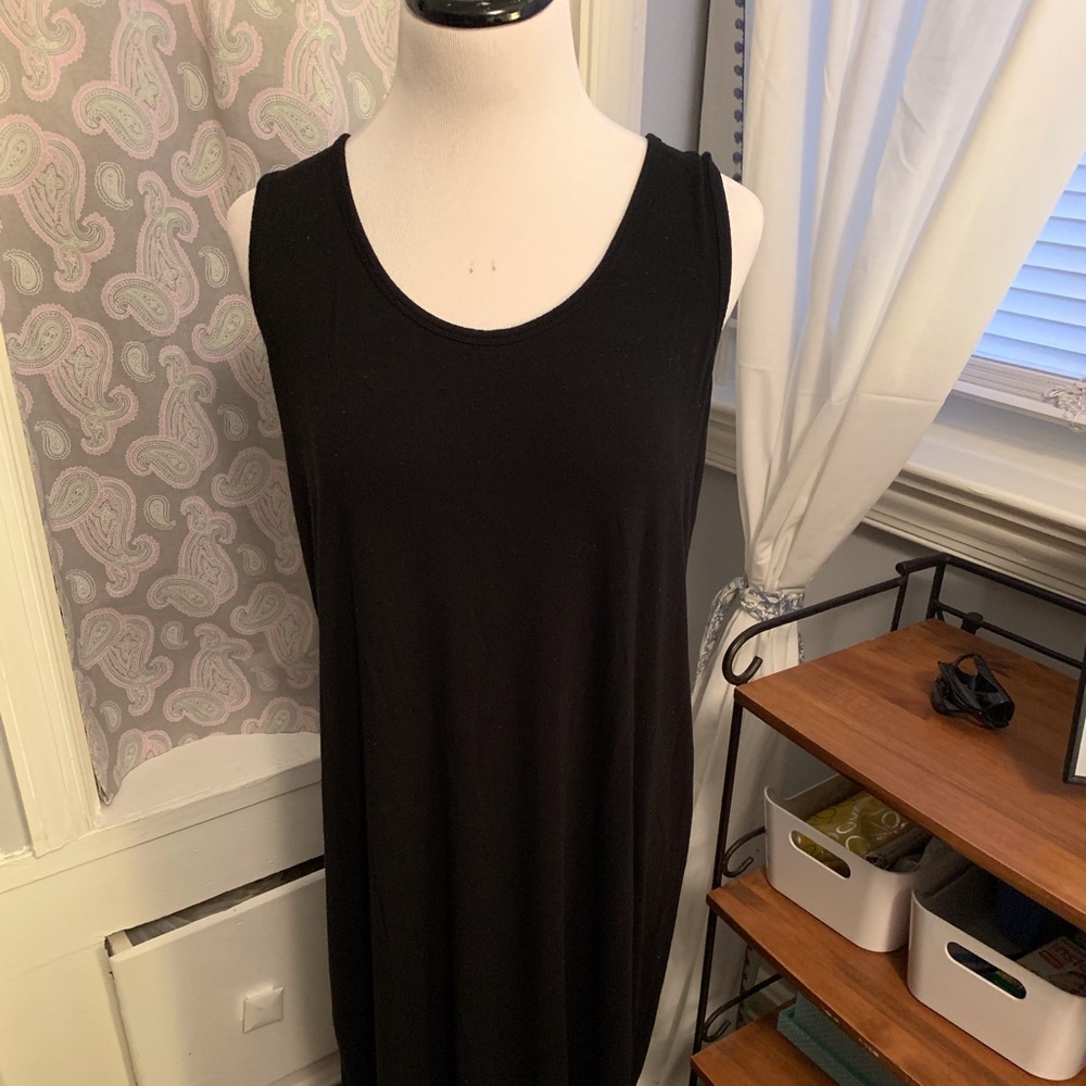 Black racer back Banana Republic GUC dress. Sz XL